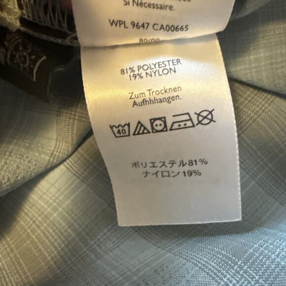 Eddie Bauer Relaxed Fit Men’s M Moisture Wicking Short Sleeve Plaid Shirt Hiking - Picture 8 of 13